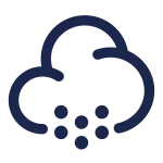 Cloud Snowfall Minimalistic SVG Icon